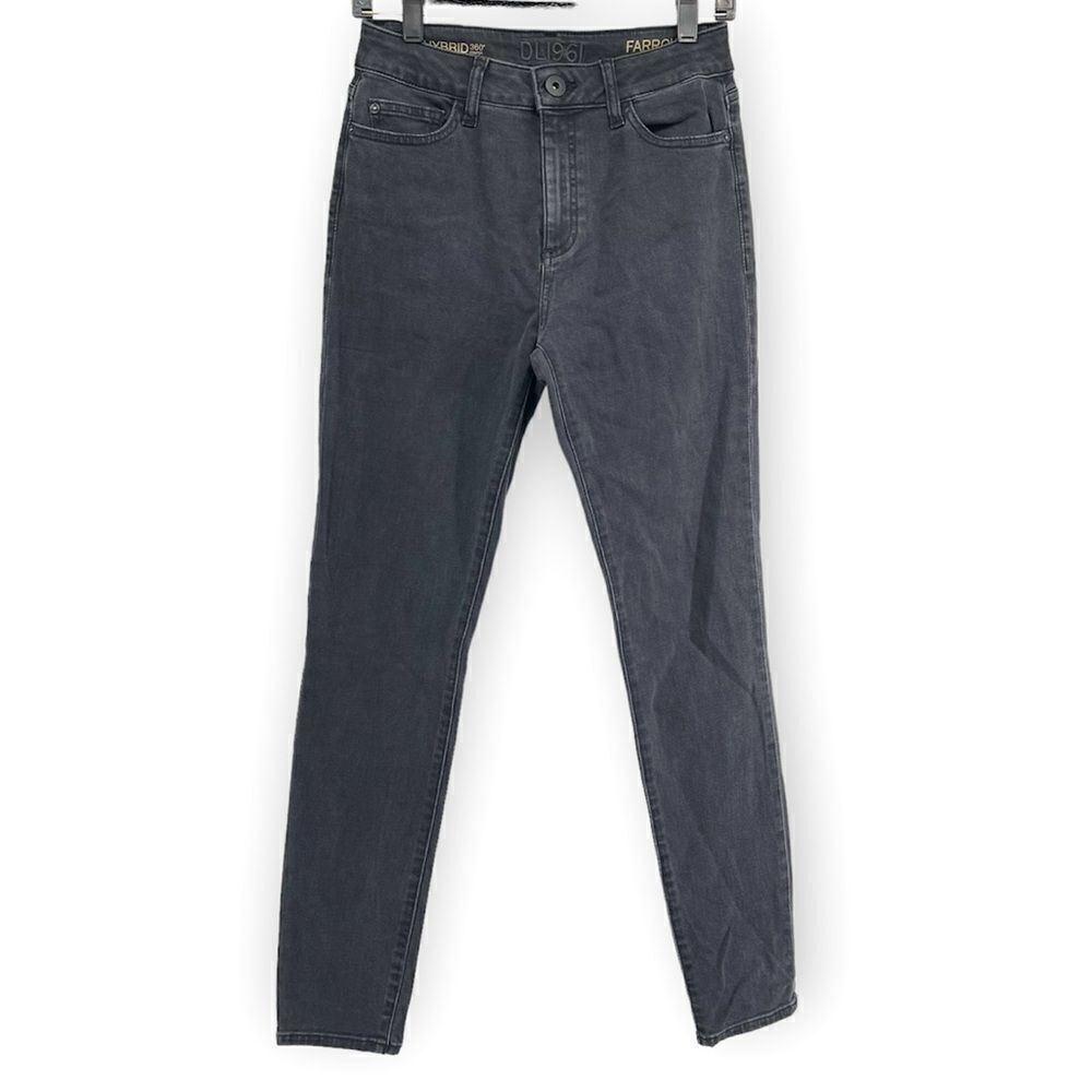 DL1961 Farrow High Rise Instaslim Magma Faded Black Women’s Skinny Jeans Size 28